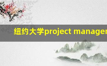 纽约大学project management